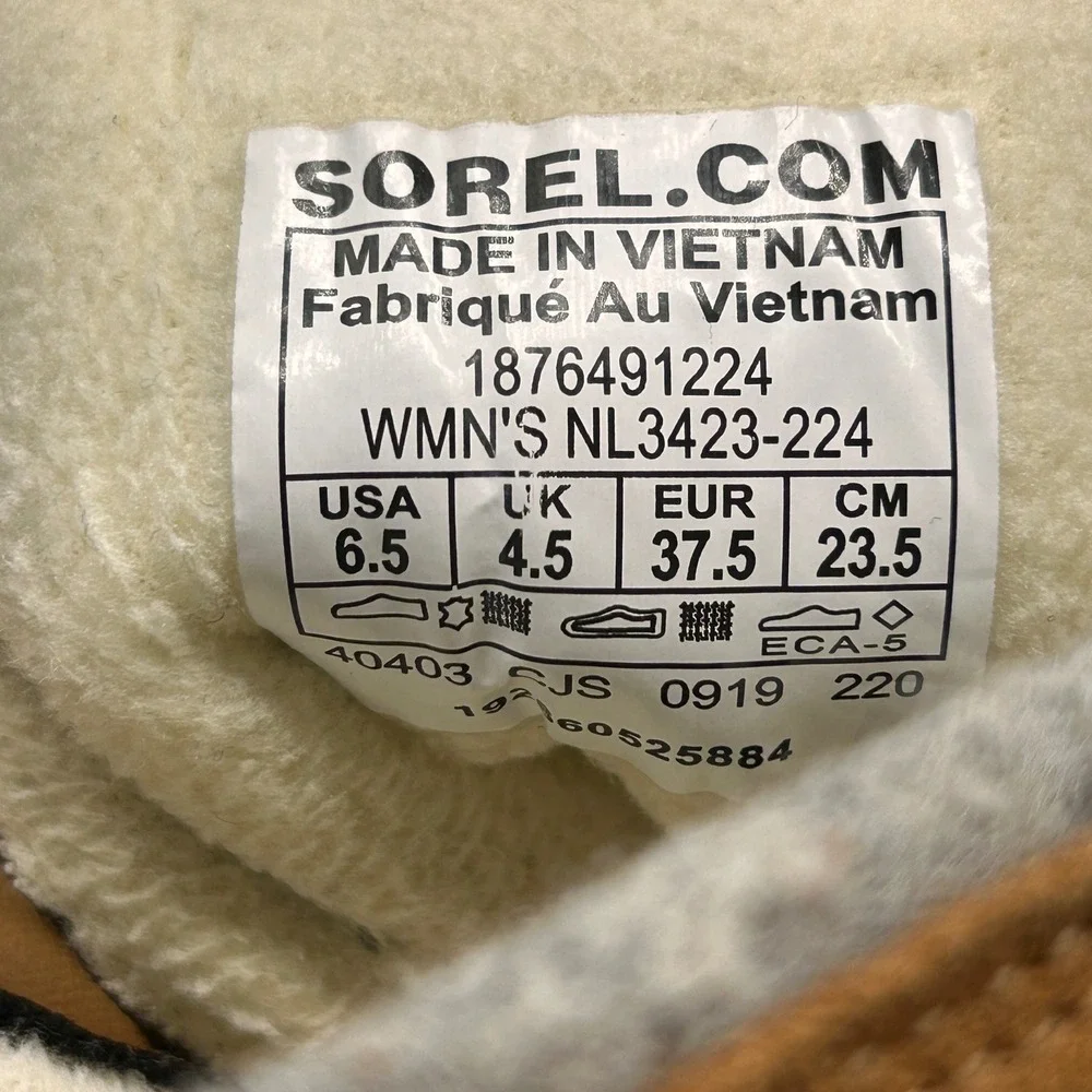Sorel Explorer Joan Womens 6.5 Waterproof Suede Felt Ankle Boots Brown